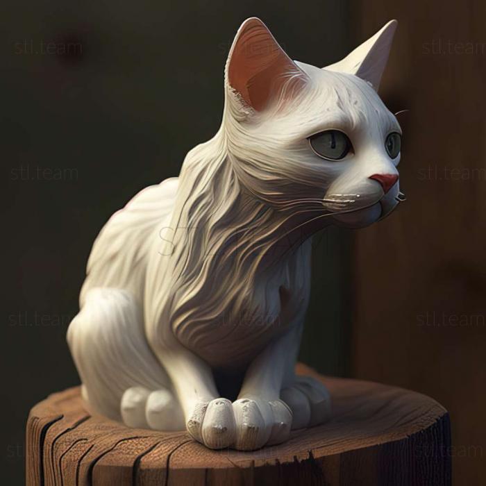 Foreign White cat